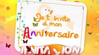 Carte invitation anniversaire [upl. by Rosenberg568]