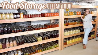 FOOD STORAGE CELLAR TOUR  PANTRY TOUR  CANNING RECIPES  MEAL PREP COOK WITH ME LARGE FAMILY MEALS [upl. by Piderit581]