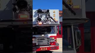 Fairfax County Fire amp Rescue Department Tower 424 Responding Shorts fcfrd [upl. by Cal19]