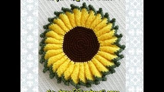 Girasol a crochet tutorial [upl. by Nnylekoorb]