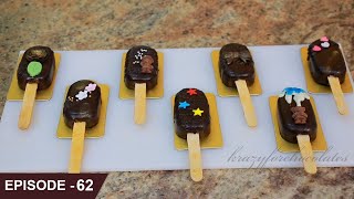 Learn how to make awesome Eggless Cakesicles using Dark Chocolate Cake Sponge and Chocolate Truffle [upl. by Chiquita]