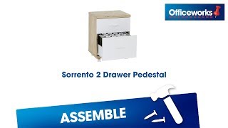 Sorrento 2 Drawer Pedestal Assembly Instructions [upl. by Robson]