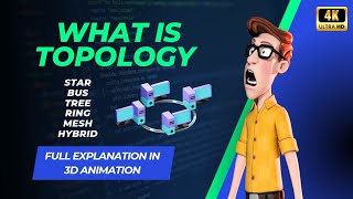 What is Topology full Explanation in 3D Animation BUS STAR RING MESHTREE and Hybrid Topologies [upl. by Negris]