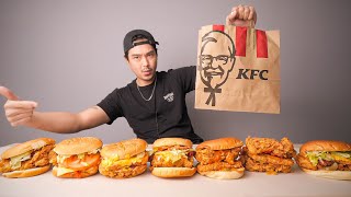 Trying ALL 7 Korean KFC Chicken Sandwiches [upl. by Atnaloj]