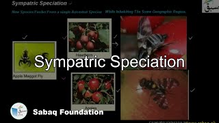 Sympatric Speciation Biology Lecture  Sabaqpk [upl. by Perce]