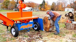 Can the Axis Handle Large Diameter Firewood [upl. by Semyaj385]