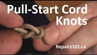 PullStart Cord Knots  effective stopper knots [upl. by Keverne]