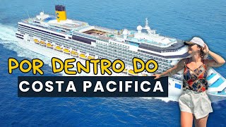 Tour Completo pelo Cruzeiro COSTA PACIFICA 🌊🚢 ep2 [upl. by Aneer]