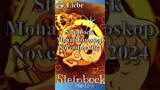 Steinbock LIEBE ❤️ Horoskop November 2024 [upl. by Litta]