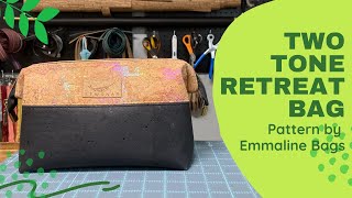 Cork Two Tone Retreat Bag Pattern by Emmaline Bags [upl. by Ainessej568]