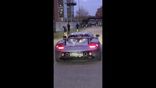 Porsche Carrera GT V10 with Straight Pipes Exhaust [upl. by Parshall]