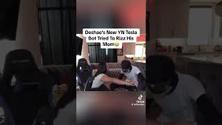 Deshae new yn tesla bot tried to rizz his mom 😂 deshaefrost rizz tesla bot funny [upl. by Nivel]