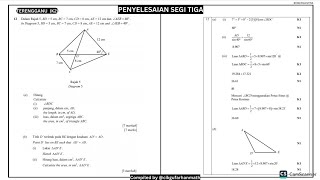 Terengganu Penyelesaian Segi Tiga Percubaan SPM 2023 Negeri Matematik Tambahan kertas 2 [upl. by Ryley676]