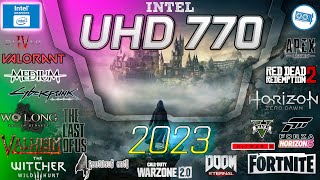 🔵Intel UHD 770 in 15 GAMES i513600K  20222023 [upl. by Alrich]