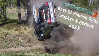 Best Of Finnish Rally Crashes amp Actions 2023 [upl. by Kulsrud]