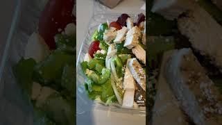 Wednesday Dinner Greek Salad with Grilled Chickendinner [upl. by Shannen929]