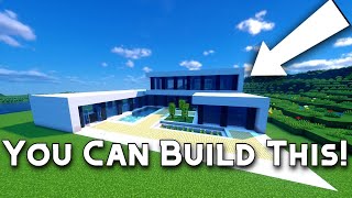 🏡Easy Modern Villa Tutorial 🤩 Step by step  Minecraft [upl. by Yi]