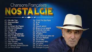 🗼Nostalgie Chansons Françaises Mix 2024 ♫ Mireille Mathieu Charles Aznavour Frédéric François [upl. by Devonne9]