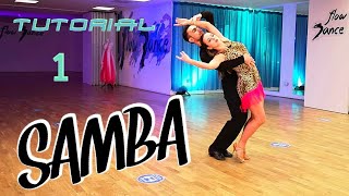 SAMBA Lesson – Promenade to Counter Promenade Runs Natural Pivots Shadow Reverse Rolls  Tutorial [upl. by Ecirtemed]