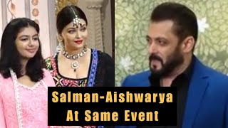 Salman Khan and Aishwarya Rai attend SAME Event  AnantRadhika Blessings Ceremony [upl. by Novyert]