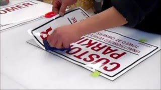 Apply Digital print vinyl to a substrate [upl. by Lenahs]