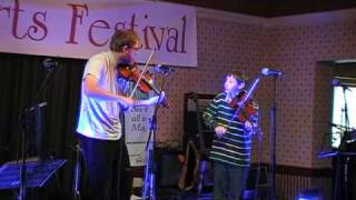 Fiddle Tunes 3 Tom Kitching amp Robbie Sherratt at Leek Arts Festival Folk Day 2009 [upl. by Jayme81]