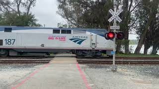 Incoming Amtrak California Zephyr 6 Passing Eckley Pier [upl. by Rao]