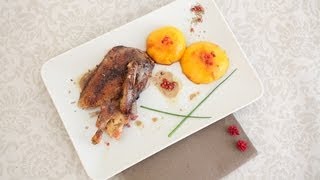 Recette du canard aux pêches  La Cuisine de Monica [upl. by Ifen953]