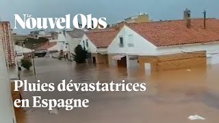 En Espagne les inondations font au moins 51 morts [upl. by Acceb]