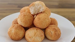 3Ingredient Coconut Cookies Recipe [upl. by Neil]