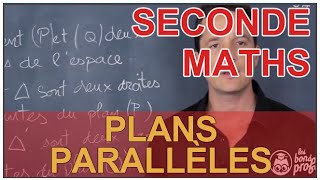 Plans parallèles  Géométrie dans lespace  Maths seconde  Les Bons Profs [upl. by Ardiedal]