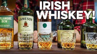 Tasting amp Ranking 5 Irish Whiskeys  How to Drink [upl. by Swanhilda313]