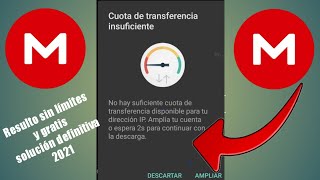 Mega Cuota de transferencia agotada Solución definitiva [upl. by Nevai]