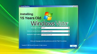 Installing Windows Vista after 15 Years 2023 [upl. by Nowaj409]