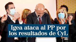 Igea ataca al PP por los resultados en CyL quotSi esto es lo que tienen que ofrecer apañados estamosquot [upl. by Cutter]