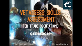 Vetassess Skills Assessment For Trade Occupations [upl. by Cooley81]