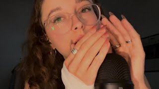 ASMR pure close clicky whispers with up close hand movements echoed [upl. by Dorion]