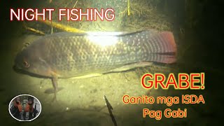 GRABE ANG BILIS MAKAHULI Night spearfishing Pagpapana [upl. by Lian555]