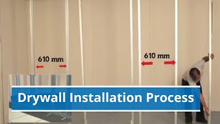 Step by Step Installation process of Gyproc Drywalls  SaintGobain [upl. by Alissa193]