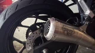 Suara R25 pakai knalpot racing R9 Gp series titanium [upl. by Deehsar]