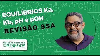 EQUILÍBRIO IÔNICO  Ka Kb pH E pOH TEORIA E EXERCÍCIOS [upl. by Aenyl]