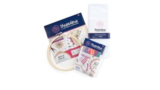 Crafters Companion Threaders Embroidery Kit Spring [upl. by Nawd427]