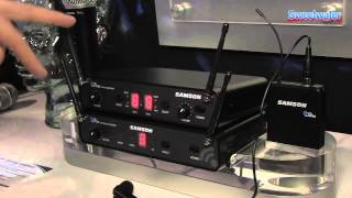 Samson Concert 88 UHF Wireless System Overview  Sweetwater at Winter NAMM 2014 [upl. by Sivra351]