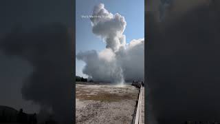 Tourists run for safety after surprise eruption in Yellowstone [upl. by Meenen361]