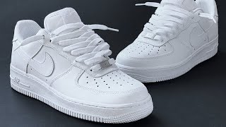 HOW TO LACE AIR FORCE 1 LOW LOOSELY BEST WAY [upl. by Ulrikaumeko]