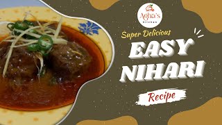 Easy Nihari Recipe Super Delicious Nihari Recipe In pressure Cooker Aghas Kitchen [upl. by Nywles]