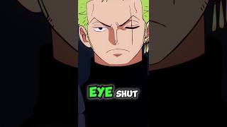 Why Does Zoro Keep One Eye Shut 🤔 anime onepiece zoro luffy [upl. by Mast]