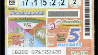 Loteria Nacional sorteo Gordito 2010 año completo [upl. by Notlaw]