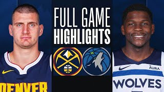 NUGGETS at TIMBERWOLVES  FULL GAME HIGHLIGHTS  November 1 2023 [upl. by Deron]