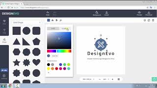 DesignEvo Tutorial Create Custom Logo Designs Online for Free [upl. by Jacklin]